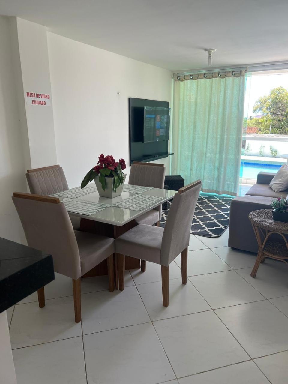 康德Mar E Sol Residencial 2 Quartos C Ar Condicionado,500 Metros Da Praia De Jacuma公寓 外观 照片